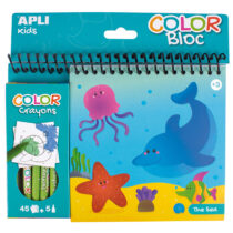 Μπλόκ ζωγραφικής με κηρομπογιές Η Θάλασσα