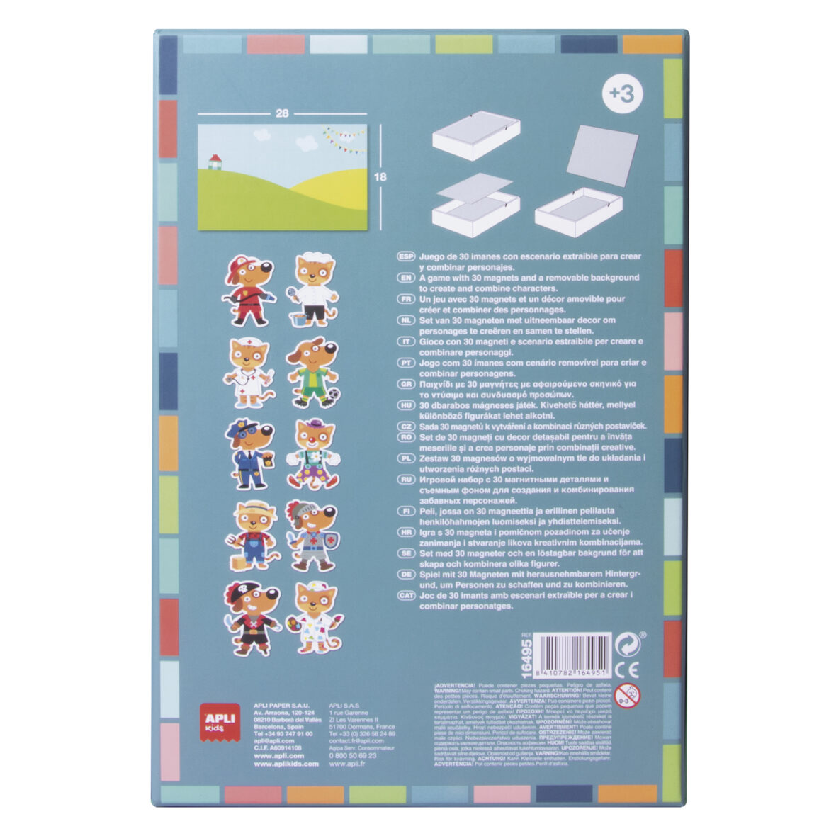 APLI Dress up magnets