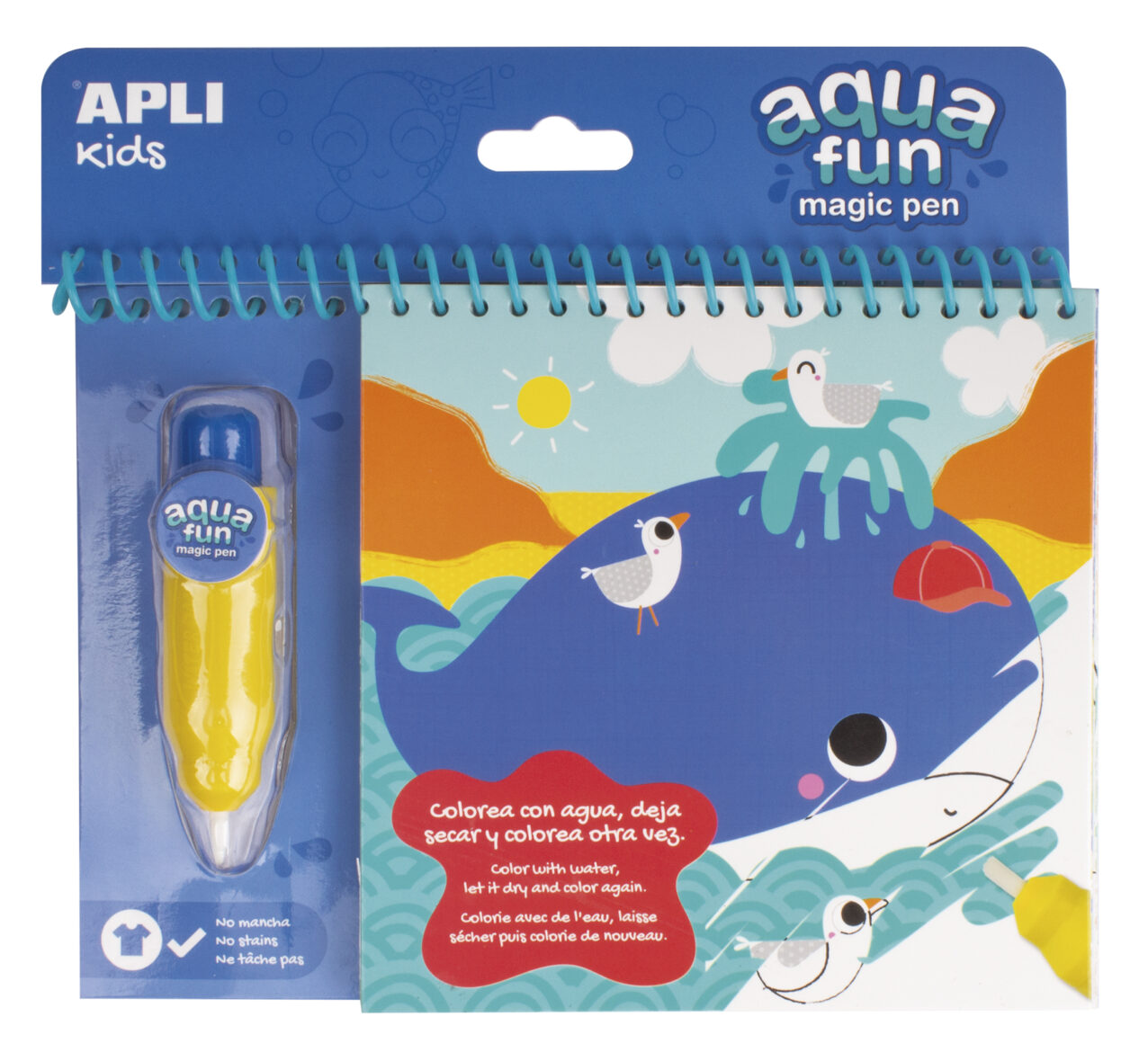 APLI Marine aqua fun book to colour with water