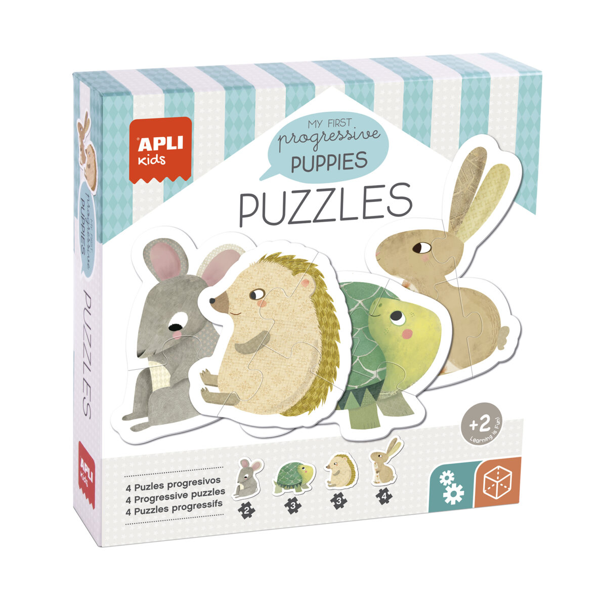 APLI B.MY FIRST PUZZLES PUPPIES 12U