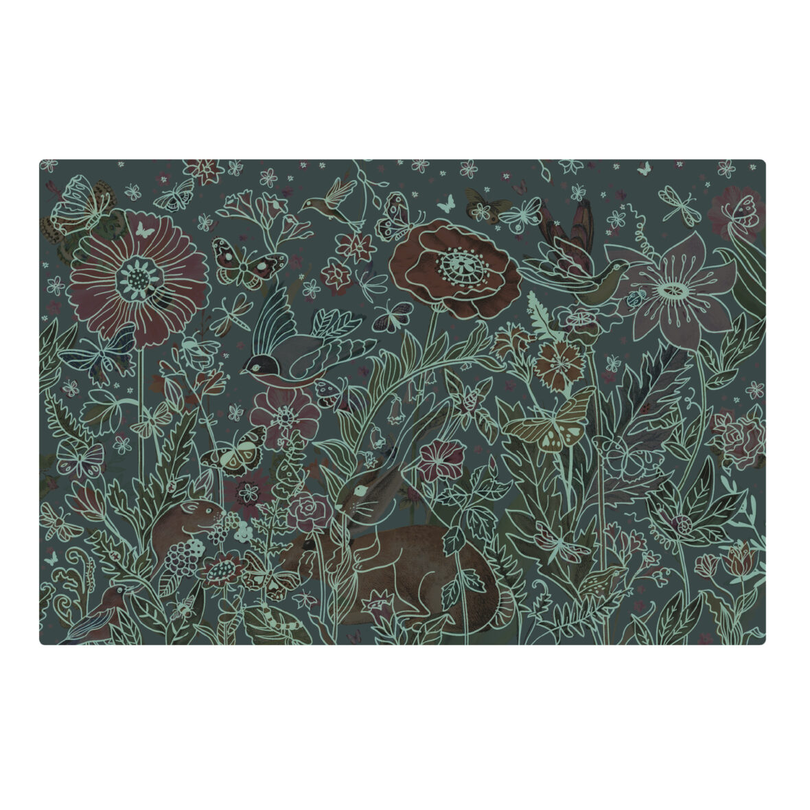 APLI B.PUZZLE GLOW IN THE DARK FLOWERS 204U