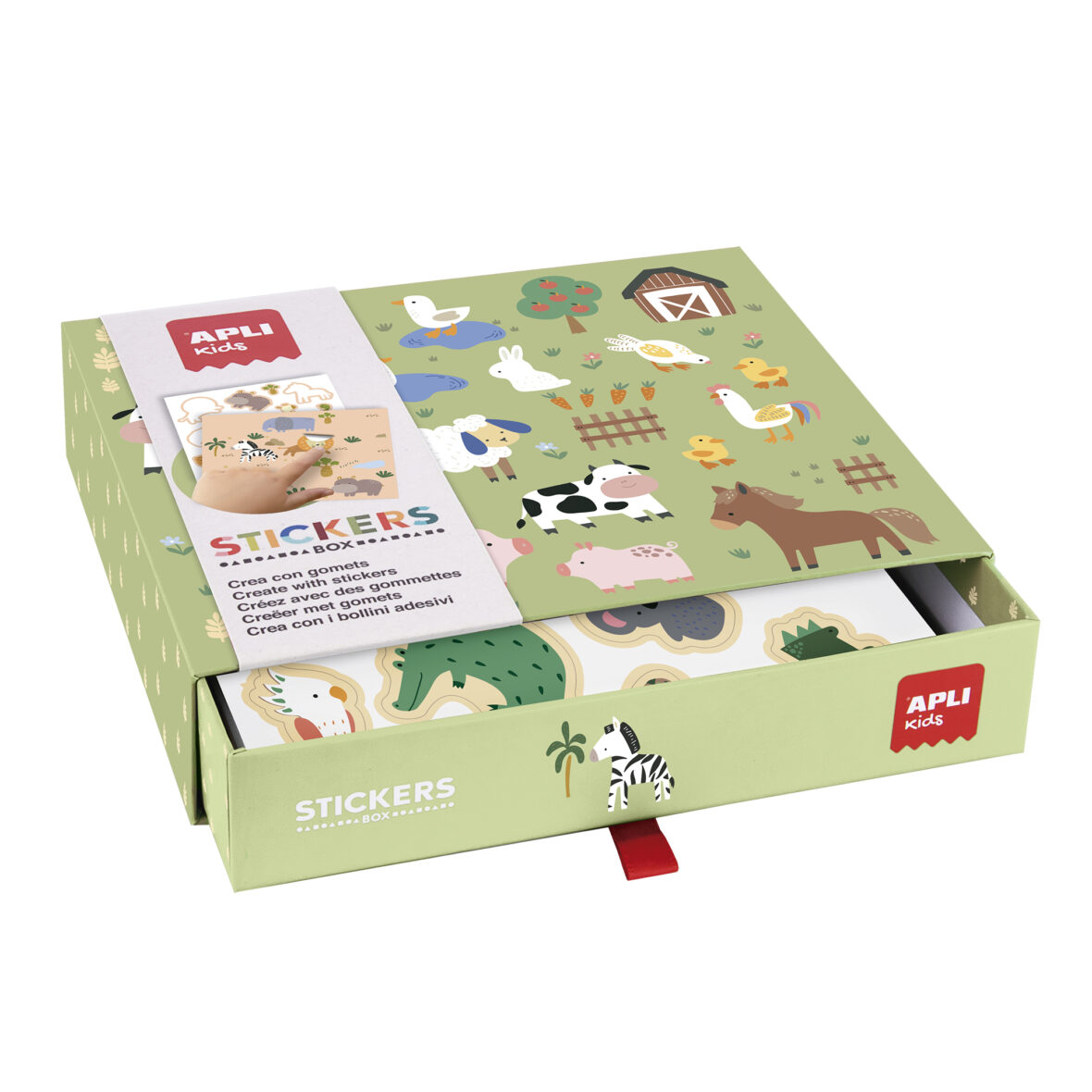 APLI B.STICKERS BOX ANIMALS AND THEIR HABITAT