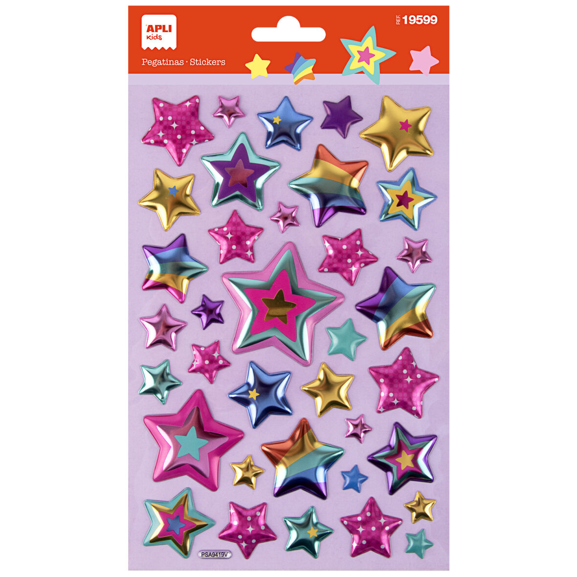 APLI B.STICKERS STARS 1S