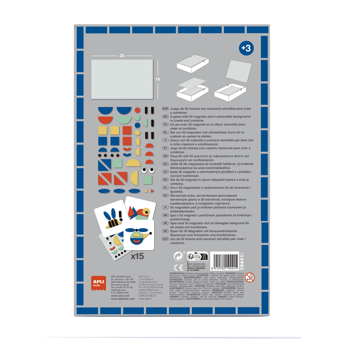 APLI B.MAGNETS SHAPES 50 U