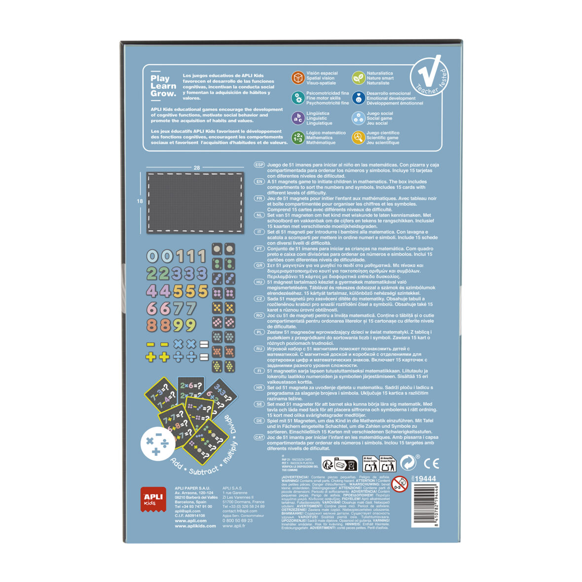 APLI B.MAGNETS NUMBERS 51U