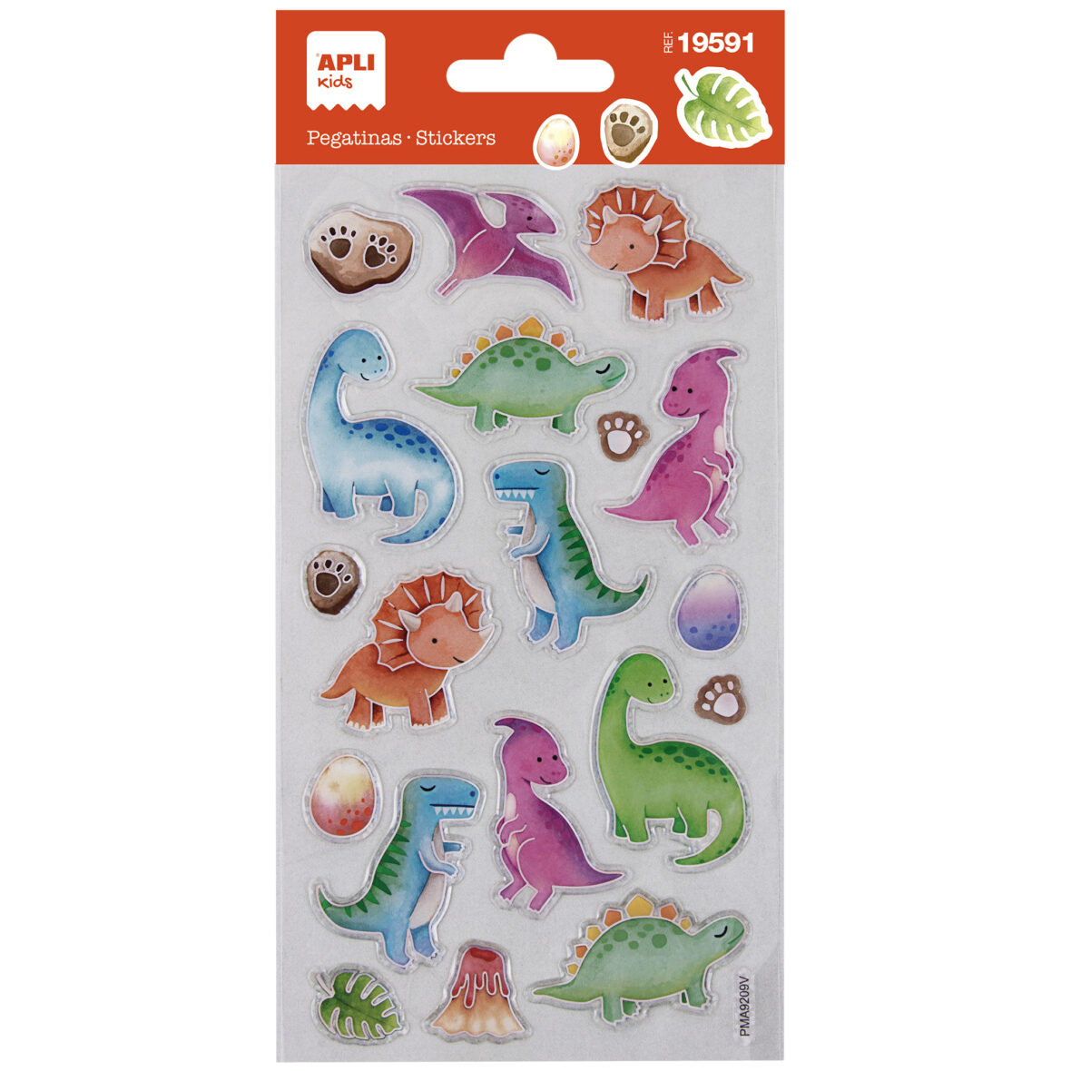 APLI BABY DINOSAURS STICKER BAG 1S