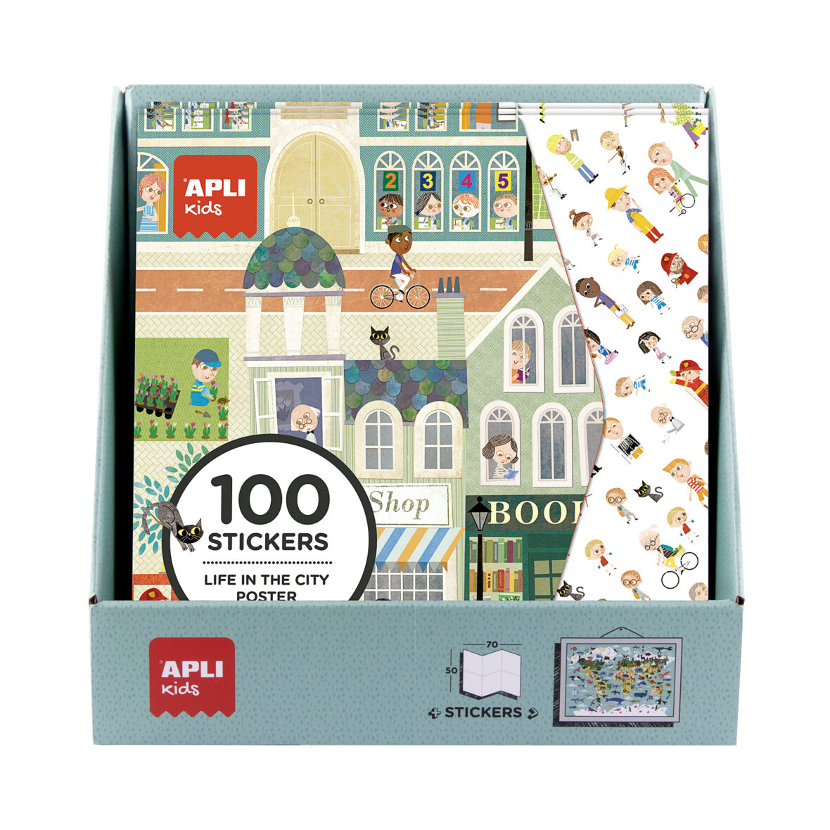 APLI DISPLAY GIANT POSTER +100 STICKERS  10U