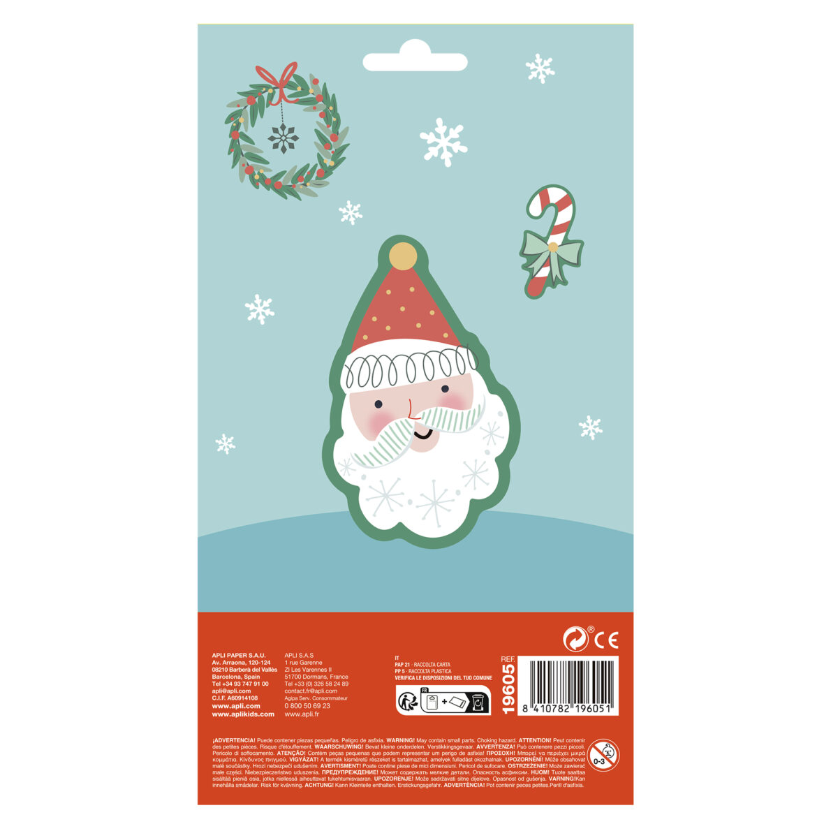 APLI B.STICKERS CHRISTMAS REINDEER 1S