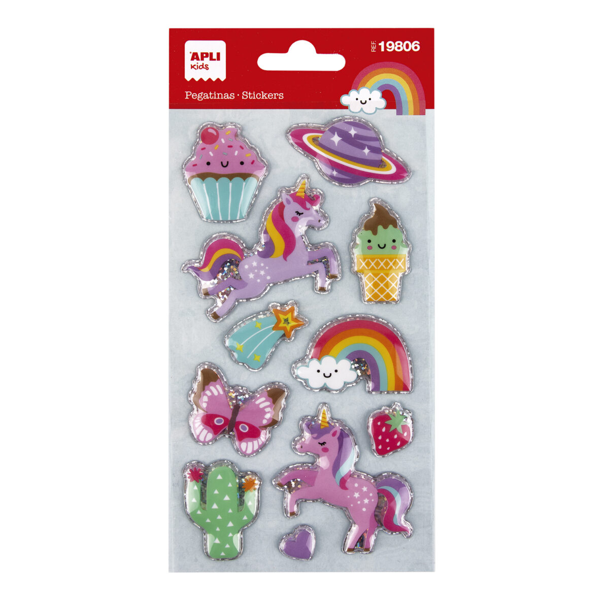 APLI B. UNICORN WORLD STICKERS 1S