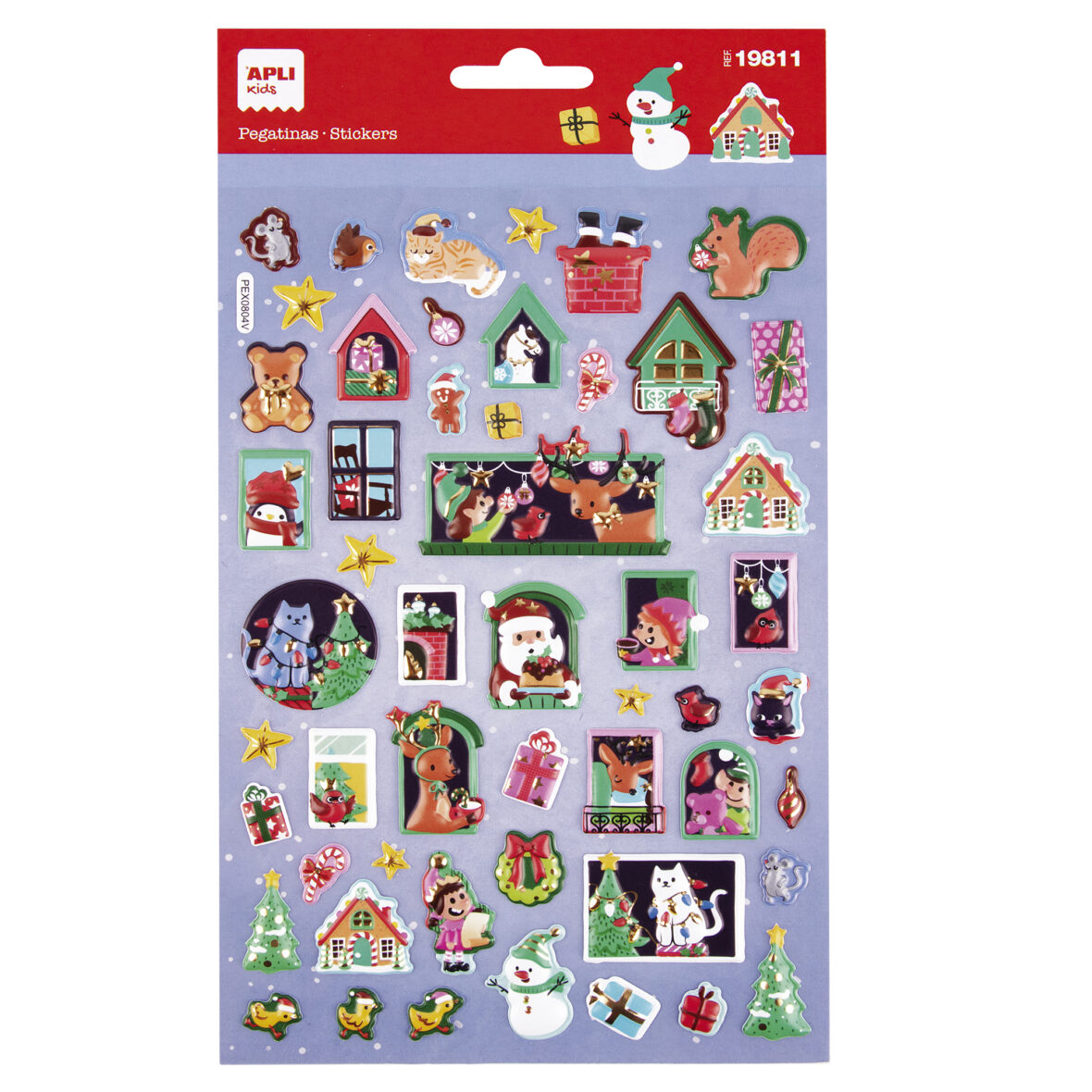 APLI B. ADVENT HOUSE STICKERS 1S