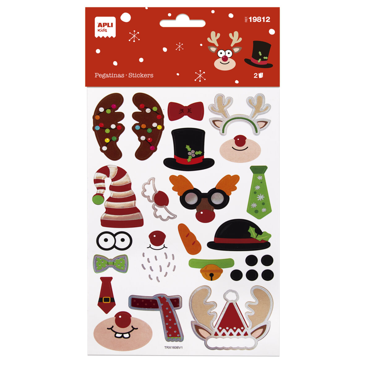 APLI B. CHRISTMAS CONSTRUCTION STICKERS 2S