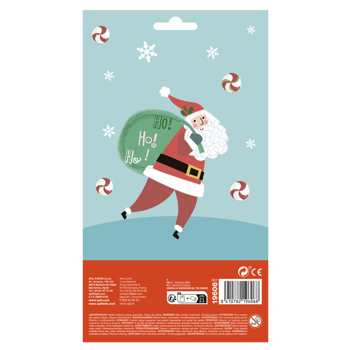 APLI B.STICKERS CHRISTMAS HO HO HO 1S