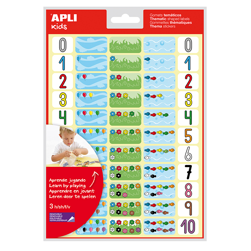 Αυτοκόλλητα Συνδιασμού Σχημάτων-Αριθμών