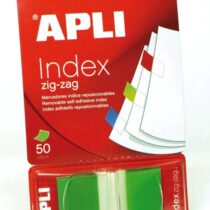 Αυτοκόλλητοι διάφανοι σελιδοδείκτες zig-zag "Πράσινο χρώμα"