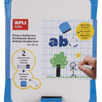 Ασπροπίνακας διπλής όψης με μαρκαδόρους