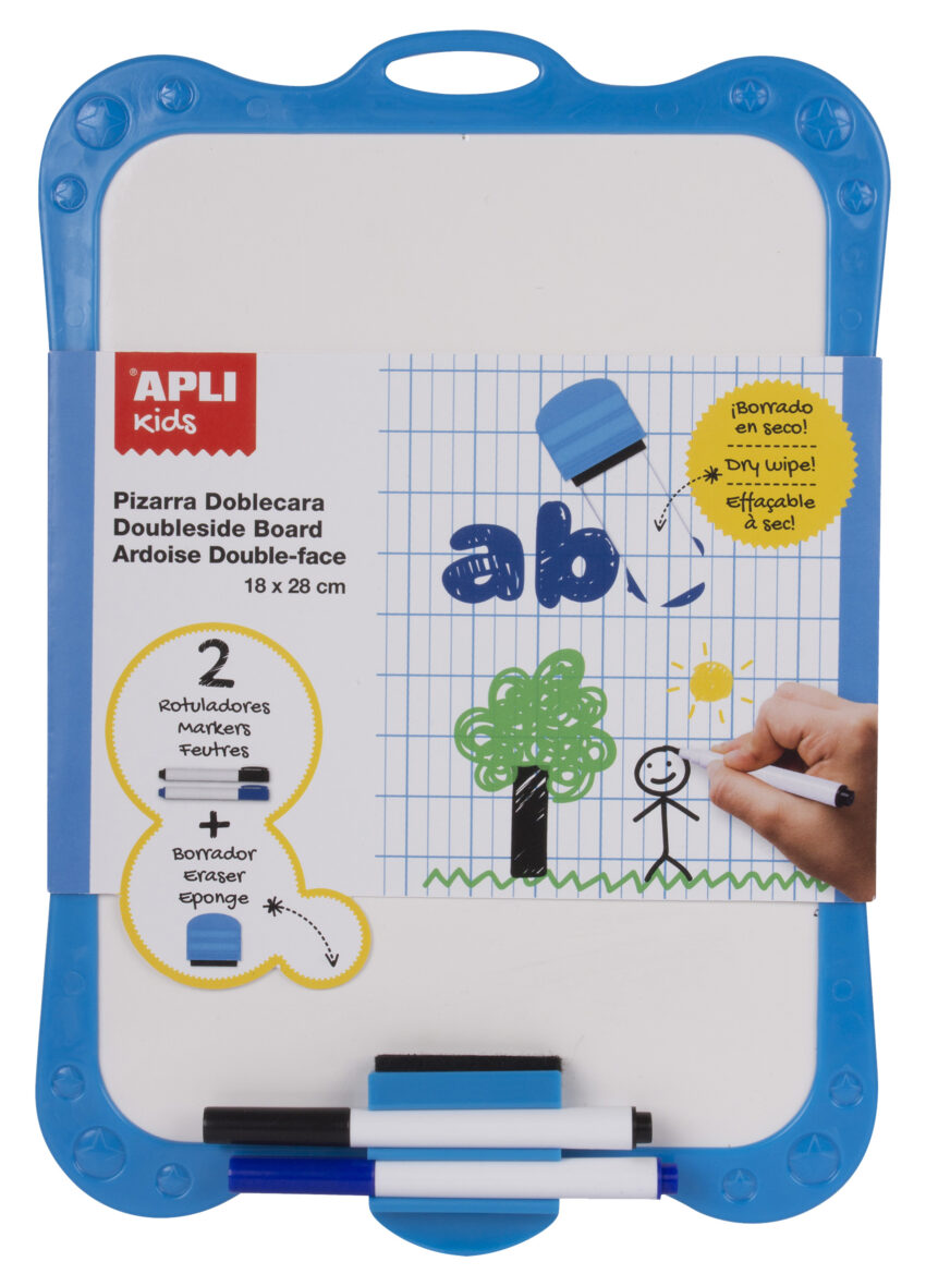 APLI Rigid white board with eraser and markers