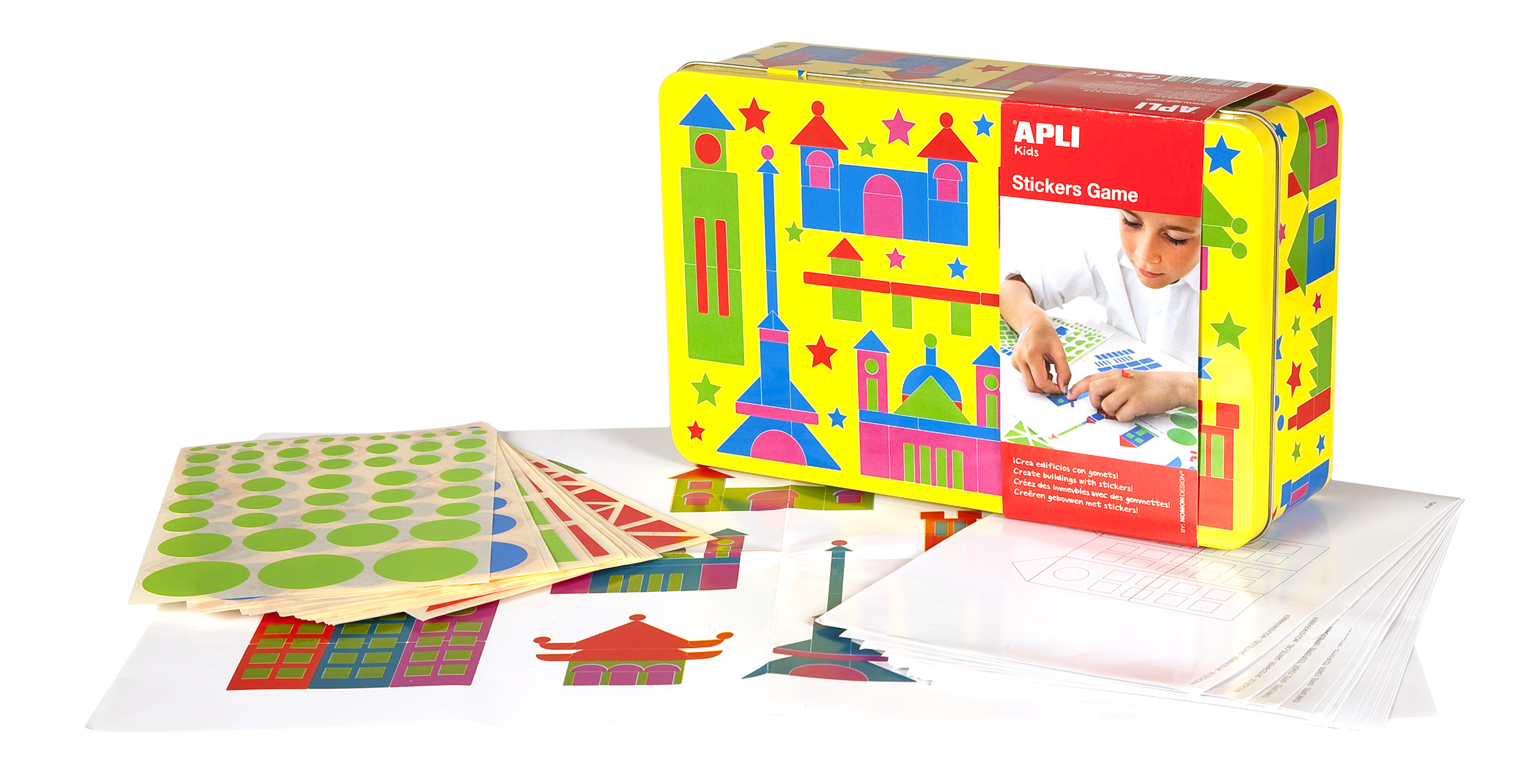 Παιχνίδι με αυτοκόλλητα Κατασκευές κτηρίων