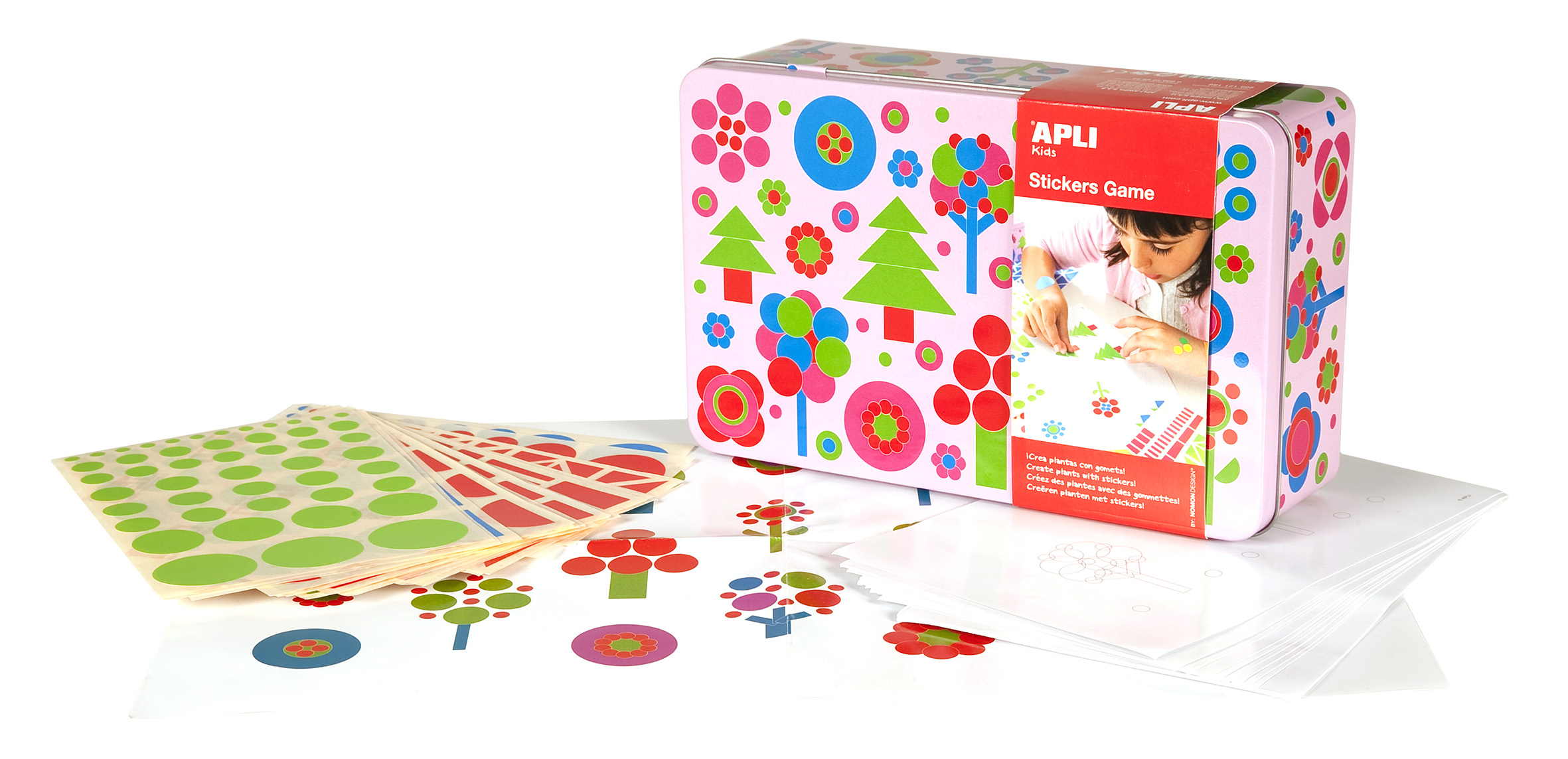 Παιχνίδι με αυτοκόλλητα Φτιάχνω λουλούδια