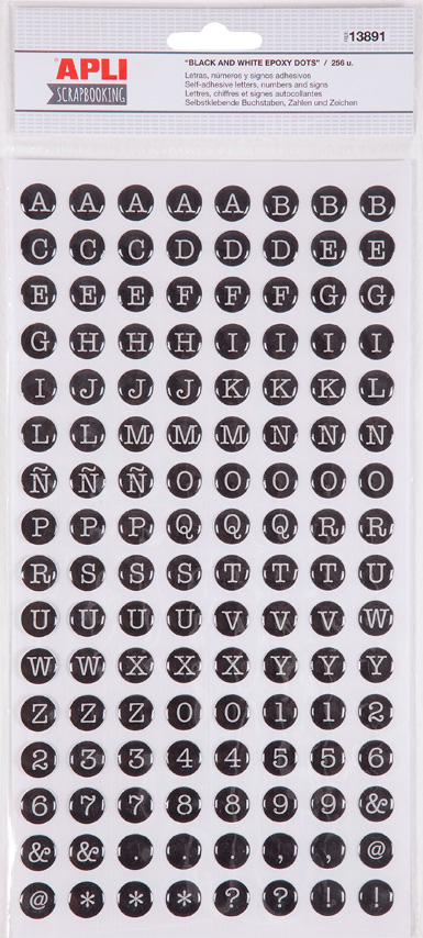 Αυτοκόλλητα Ασπρόμαυρων κουκίδων